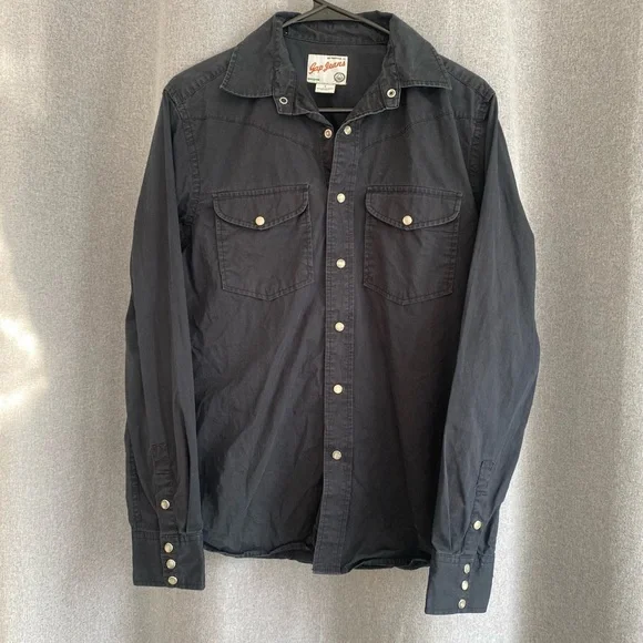 Men's Western Pearl Snap Shirt Bundle S - Wrangler, Ely Cattleman, Gap - Picture 8 of 9